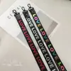 AMOR Fita de Letra Colorida Fantasia Corda para Lanyard de Celular Acessórios para Capa de Celular DIY Corda para Bolsa Artesanal com Pescoço
