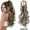 Comercio Exterior Transfronterizo Pelucas Europeas y Americanas Trenzadas, Coletas para Mujer, Cabello Largo Rizado, Extensiones de Coleta con Clip Invisible, Trenzas, Al por Mayor en Stock