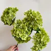 Simulación de corbata de cinco cabezas con flor de hortensia Arreglo floral DIY Flor de hortensia para auditorio de bodas Fila de flores para camino Arco de entrada Decoración