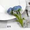 Cuerda de flor de capullo de té mini simulada de 3 puntas, accesorio para el cabello DIY, material para corona, accesorios, fotografía del hogar, arte floral, accesorios de flores artificiales
