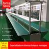 Linha de montagem de oficina de fábrica eletrônica Correia transportadora Bancada de trabalho antiestática Montagem Fio de montagem Automação de tração Linha de produção