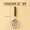 Espumadera de malla fina, filtro de acero inoxidable 304, mango de imitación madera, malla fina para filtración delicada, bordes reforzados, no se deforma fácilmente