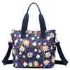 Bolso Grande de Mano para Mujer Bolso Nuevo Tipo Tote Bolso Pequeño Floral Fresco de Nailon Bolso Cruzado Casual para Mujer