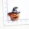 Acessórios de Resina de Morcego Abóbora Vampiro de Halloween Material para Grampo de Cabelo Argola de Cabelo Chaveiro Pingente DIY