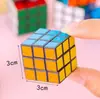 Cubo de Rubik Tres Pasos 3CM Juguete Infantil Cubo de Rubik de Tres Pasos Portátil Cubo de Inteligencia Nivel Principiante Juguete para Empujar Pequeños Regalos