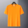 Camiseta lisa de manga curta com ombro normal para homens, peso pesado de 280g, corte slim, top moderno estilo americano Solona de verão