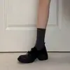 Sapatos Mary Jane estilo retrô, com sola grossa e bico redondo para mulheres, nova coleção de outono 2026, com design de laço, casuais e versáteis, adequados para uso diário e para ir ao trabalho.