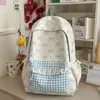 Mochila escolar para estudiantes mujeres, simple, de gran capacidad, fresca, moderna, mochila versátil, versión coreana, mochila dulce estilo ins campus