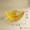 Adornos de Lingotes de Cristal, Lingotes de Cristal Amarillo, Artículos de Decoración para el Hogar para Atraer Riqueza, Regalos de Inauguración, Manualidades de Decoración para el Hogar al por Mayor