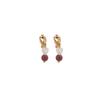 Pendientes de perlas de estilo Hong Kong, sencillos, elegantes, con contraste de color y personalidad, sin orificio para la oreja, 2022