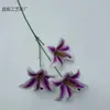 Filme Flor de Lírio 3D Simulado DIY Grampo de Cabelo Rede Headdress Artesanal Grampo de Cabelo Étnico Flor Combinando Parede de Flores para Casamento