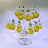 Árvore de maçã de cristal de fábrica atacado decoração de sala de estar decoração varanda TV armário de vinho presentes de sorte para casa