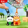 Gato Cachorro Fofo Soneca Chaveiro Magnético Par de Casal Adesivo Figura Pingente Melhor Amigo Charme de Bolsa Pequeno Presente