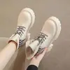 Botines estilo británico Martin para mujer, nueva colección otoño/invierno 2026, modernos y populares, botines de algodón con forro polar, suela gruesa, que aumentan la altura, botines cortos para mujeres petite