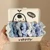 Scrunchie perezoso estilo francés para mujer, accesorio para el cabello de encaje blanco, liga para el cabello extragrande estilo coreano con un toque de alta gama
