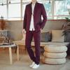 Traje Zhongshan de moda retro para hombre, otoño e invierno de 2023, traje Tang, traje de dos piezas de estilo chino