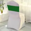 Suministros para Hotel, Accesorios para Bodas, Correas Multicolores para Fundas de Silla, Correas Elásticas con Decoración de Flor para Respaldo de Funda de Silla