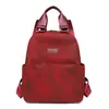 Mochila da moda, estilo retrô europeu e americano, design em blocos de cor, simples e casual, adequada para viagens, deslocamentos e uso diário, mochila feminina versátil