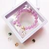 Pulseira de Miçangas de Vidro Craquelado de Gelo Sanrio Caixa Pulseira de Cristal Pingente Fofo de Desenho Animado Melody Pulseira Infantil