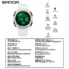 El Reloj Más Vendido de Sanda, Reloj Electrónico Multifuncional con Alarma de Repetición, Esfera Grande, Luminoso, Resistente al Agua, Reloj Deportivo para Jóvenes