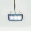 Aplicable a Kawasaki Yamaha motocicleta modificación universal luz trasera led luz de matrícula marco de matrícula luz de matrícula