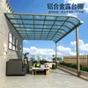 Toldo de aleación de aluminio para patio, parasol transparente para patios y balcones, disponible directamente del fabricante