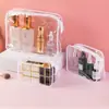 Saco de embalagem para suprimentos de gel de banho de PVC bolsa de mão transparente para shampoo bolsa de acabamento cosmético saco com zíper de plástico