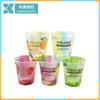 Vaso de Plástico PP Caixin para Empaque de Alimentos Té de Leche Té de Frutas Frescas Jugo Bebida Smoothie de Frijol Mungo 350ml Diámetro 84mm
