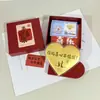 Colgante Puro de Oro 999 en Forma de Corazón, Simbolizando Amor y Devoción, Adecuado como Regalo para Novia en el Día de San Valentín Qixi, Mayoreo