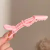 Presilhas de cabelo de crocodilo para lavar o rosto e pentear o cabelo, presilhas bico de pato de seção sem marcar para testa e franja lateral de mulheres, acessórios de cabelo