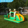 Dr. Suministro Especial Transfronterizo de Cerdo Castillo Inflable Trampolín Exterior Pequeño Brinca Brinca Tobogán Interior Castillo Inflable para el Hogar de los Niños