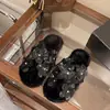 Zapatillas de Algodón con Flores para Interiores Zapatillas de Algodón para Mujer ins Versátiles Combinan con Todo Estilo Nuevo Hogar Cabeza Cómodas Dulces Femeninas Otoño Invierno Cálidas