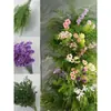 Estilo forestal flor verde boda nueva materiales de flor de boda decoración floral hojas de árbol artificiales plantas verdes hojas flores artificiales
