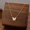 Colar de Aço Titânio Moda Transfronteiriça para Mulheres, Não Desbota, Luxo Leve, Versátil, High-End, Joia de Corrente de Clavícula Luxuosa, Pronto para Venda