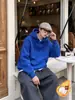 Sudadera con Capucha de Algodón Pesado para Adolescentes Hombres Primavera y Otoño Holgada de Alta Calidad Estilo Boxy Top Casual
