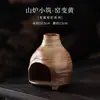 Lareira de incenso estilo montanha, queimador de cerâmica para aromaterapia em casa, madeira sagrada, cedro, sálvia, bandeja de queima, peça decorativa