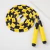 Cuerda de Saltar de Bambú para Niños de 26 Años, Modelo Nuevo con Diseño de crayón, Cuerda de Saltar Suave de Goma Ajustable para Principiantes, Especialmente Diseñada para Salto de Velocidad Estudiantil