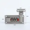 Cerradura de Contraseña de Aleación de Zinc Cerradura para Puerta de Gabinete Doméstico Cajón Cerradura Digital de Tres Ruedas Oro Plata Cerradura de Contraseña para Caja de Madera Venta al por Mayor
