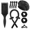 El Juego de Rizador de Esponja sin Calor Más Vendido de Amazon para Mujeres, Herramienta Perezosa para Rizos al Dormir, Combinación de Anillos para el Cabello, Herramientas de Peinado