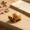 Figurillas de Madera de Pingüino y Tortuga de Dibujos Animados Lindos, Tallas de Madera Hechas a Mano, Adornos de Animales de Madera, Decoraciones Colgantes de Talla, Manualidades