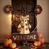 Parche Fantasma Vintage Patchwork Iluminado Transfronterizo Parche Fantasma Retro Decoración de Halloween