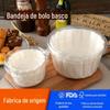 Porta-guardanapo absorvente de óleo basco cheesecake não dobrável antiaderente borda à prova de óleo charmosa forma de mafen