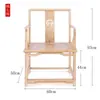 Silla de Tutor Grande Imitación Antigua Corte Blanco Blanco Olmo Viejo Silla de Respaldo Redondo Silla de Té Silla de Respaldo Estilo Chino Nuevo Silla de Montaje de Madera Maciza al por Mayor