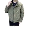 Nova Jaqueta Masculina para Primavera e Outono, Jaqueta Workwear Elegante com Gola Alta, Bonita e Versátil, À Prova de Vento, Toque de Luxo