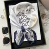 Elegante lenço de ameixeira estilo chinês retrô outono Lenço de alto senso 70 lenços quadrados pequenos primavera e outono lenço fino lenço lenço