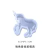 Colgante de Resina de Cristal de Amapola Molde de Silicona Adorno DIY Unicornio Ciervo Torre Molde de Resina