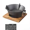 Parrilla de carbón de hierro fundido, Estufa de carbón engrosada, Estufa para olla seca, Estufa de carbón, Parrilla pequeña de carbón de hierro fundido