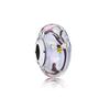 Panjia S925 Sterling Silver Bud Butterfly Series Contas de Vidro Temperamento Pulseira Pulseira Pendurado Beads DIY Acessórios