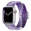 Adequado para Pulseiras de Apple Watch para Apple Watch Séries 1-12/Ultra3/Se3, Pulseira de Relógio Tecida em Nylon com Fivela de Deslizamento