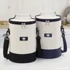 Bolsa Redonda para Lonchera Bolsa Aislada de Mano Bolsa Aislada Engrosada con Papel de Aluminio Bolsa Bento para Oficinistas Bolsa para Lonchera Fresca al Aire Libre